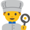 Man Cook emoji on Google